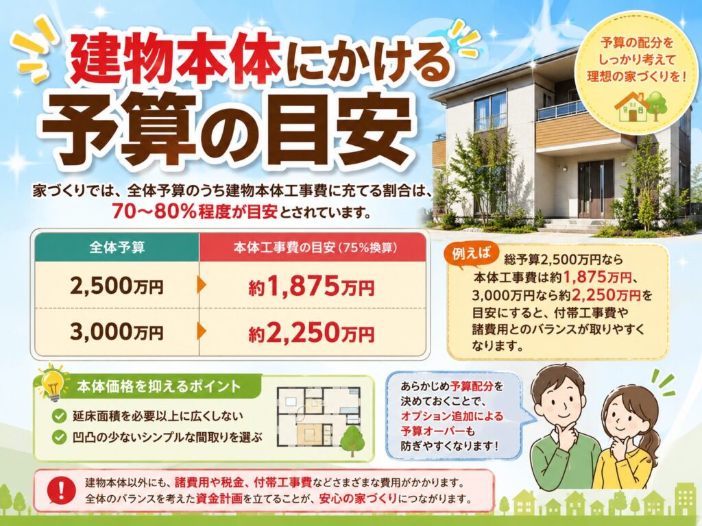 Estimated budget for the building itself
