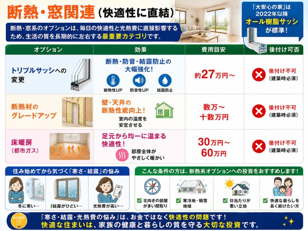 Insulation and Windows (Directly Linked to Comfort)