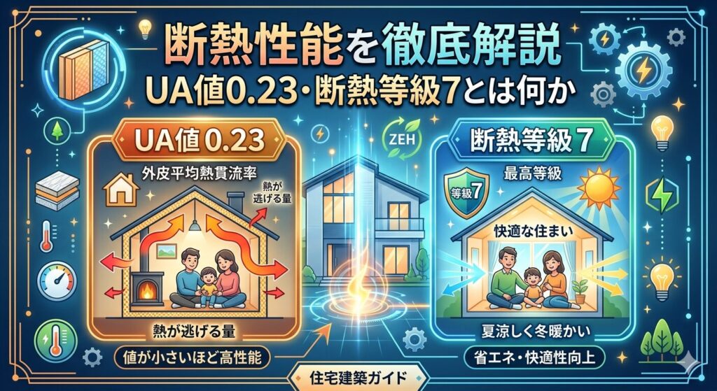 A thorough explanation of thermal insulation performance | What does a UA value of 0.23 and thermal insulation grade 7 mean?