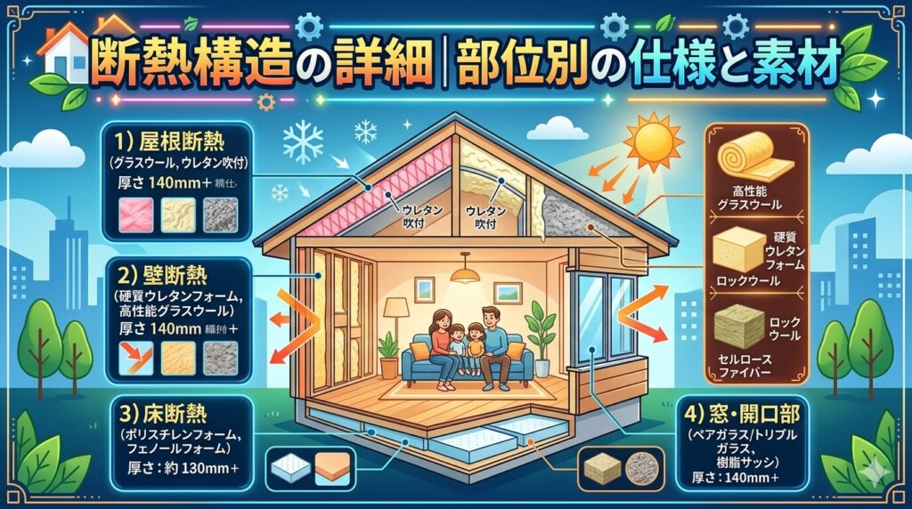 Detailed insulation structure | Specifications and materials for each part