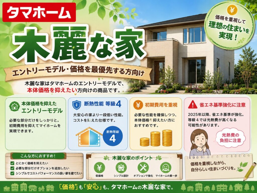 Mokurei-na-Ie — An entry-level model for those prioritizing price.