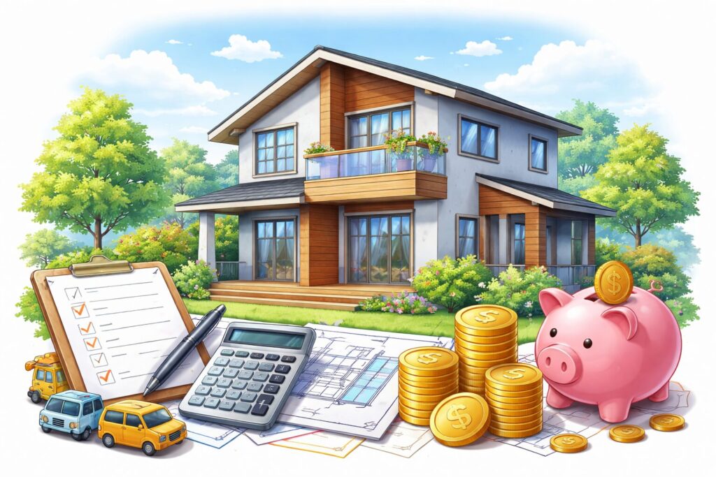 Costs required for custom-built homes