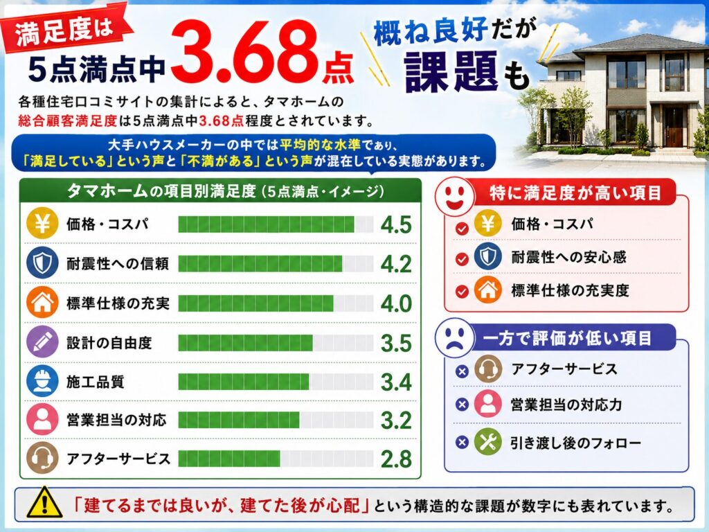 Satisfaction rating: 3.68 out of 5: Generally good, but there are some issues.