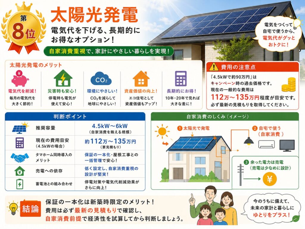 8th Place: Solar Power Generation