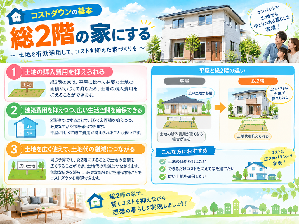 Build a house with a uniform two-story layout.