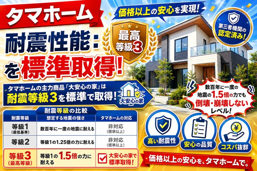 Seismic performance: Achieves the highest level 3 as standard.