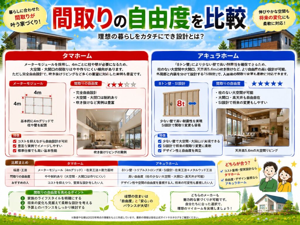 Comparing the flexibility of floor plans
