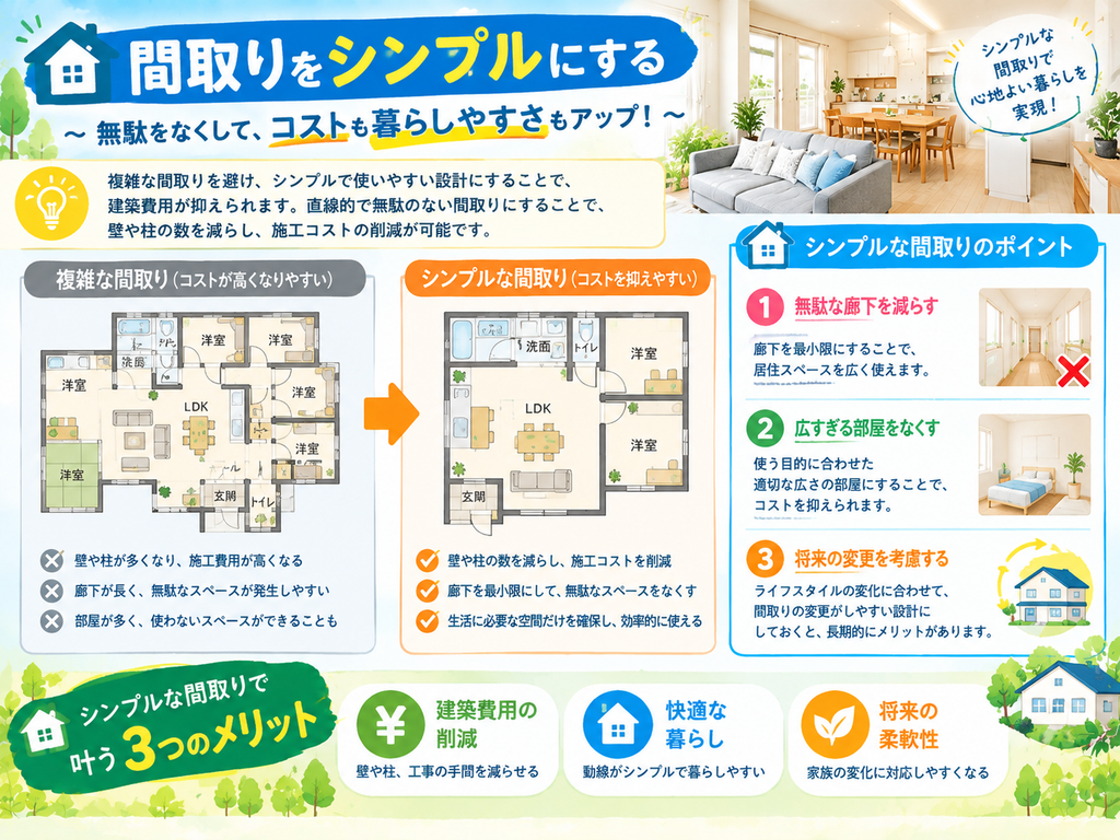 Simplify the floor plan.