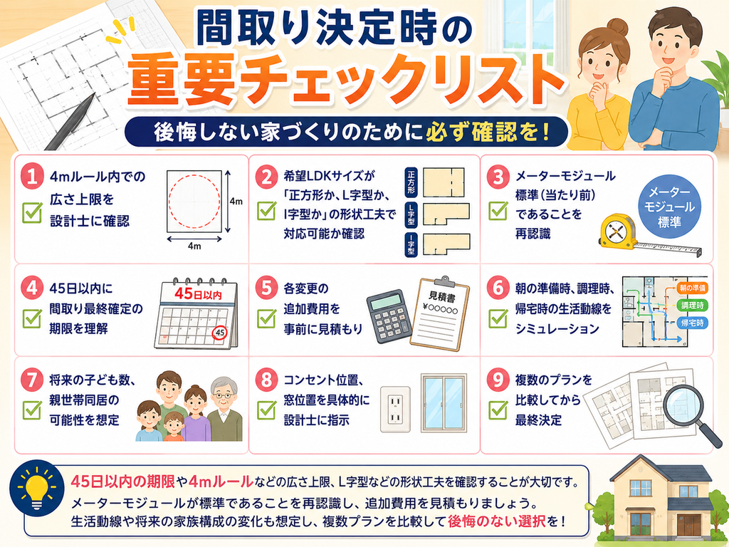 Important Checklist for Finalizing the Floor Plan